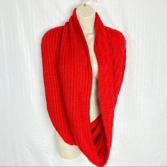 4/$25 BP Scarf Infinity Chunky Knit Red Womens One Size - Picture 7 of 12